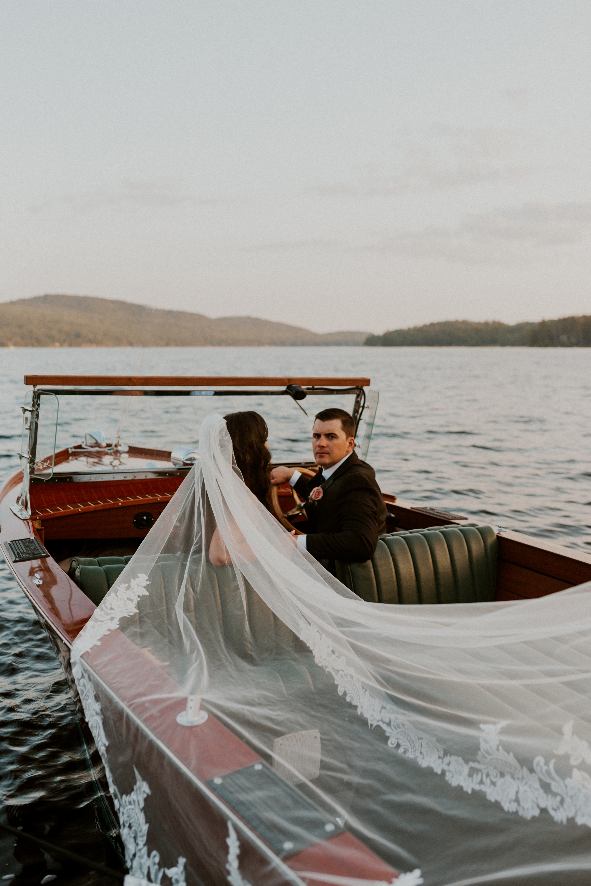 Couple On A Boat By Nina Sheffield