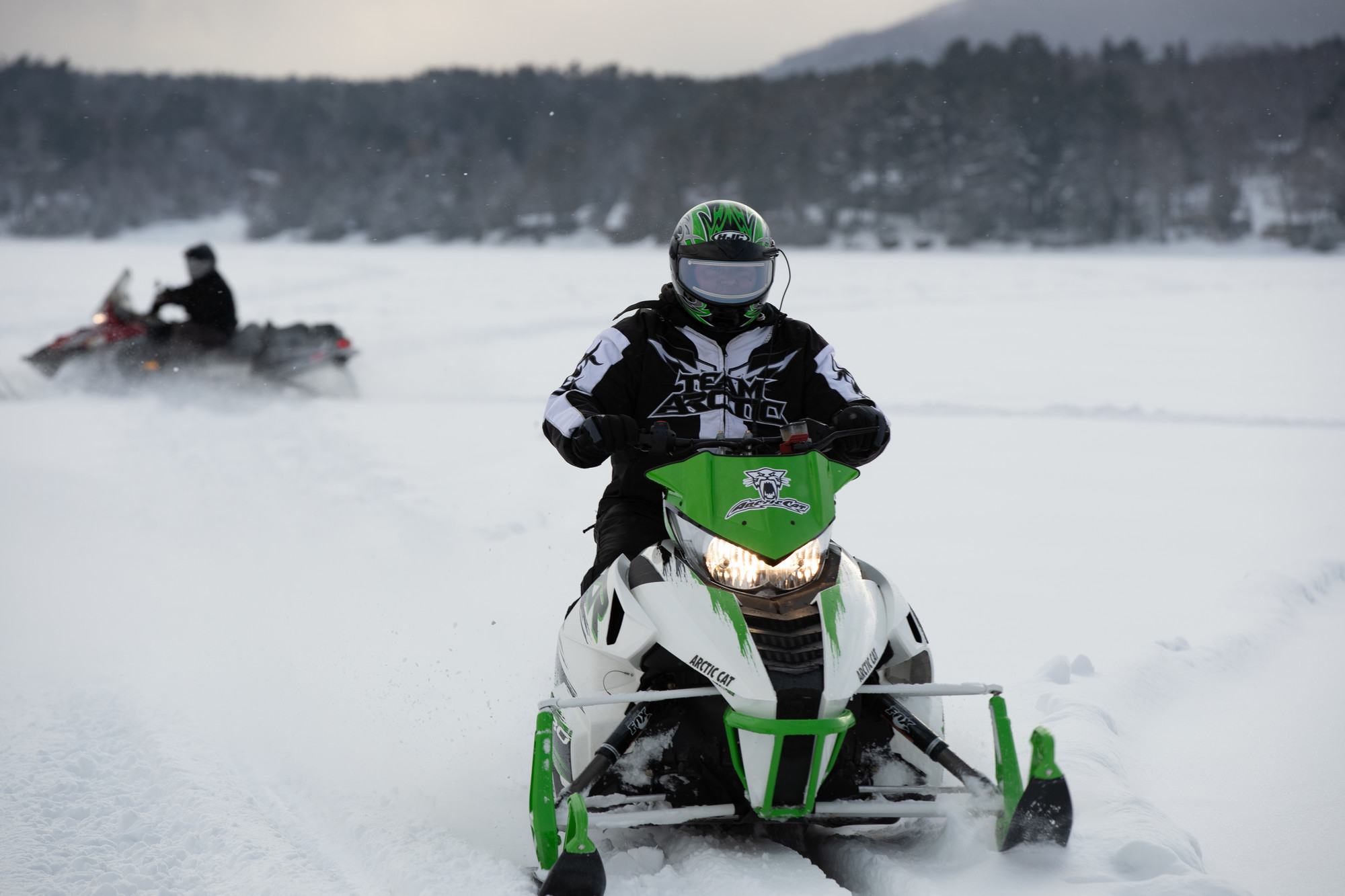 Where To Snowmobile in Adirondack Mountains at Schroon Lake New York