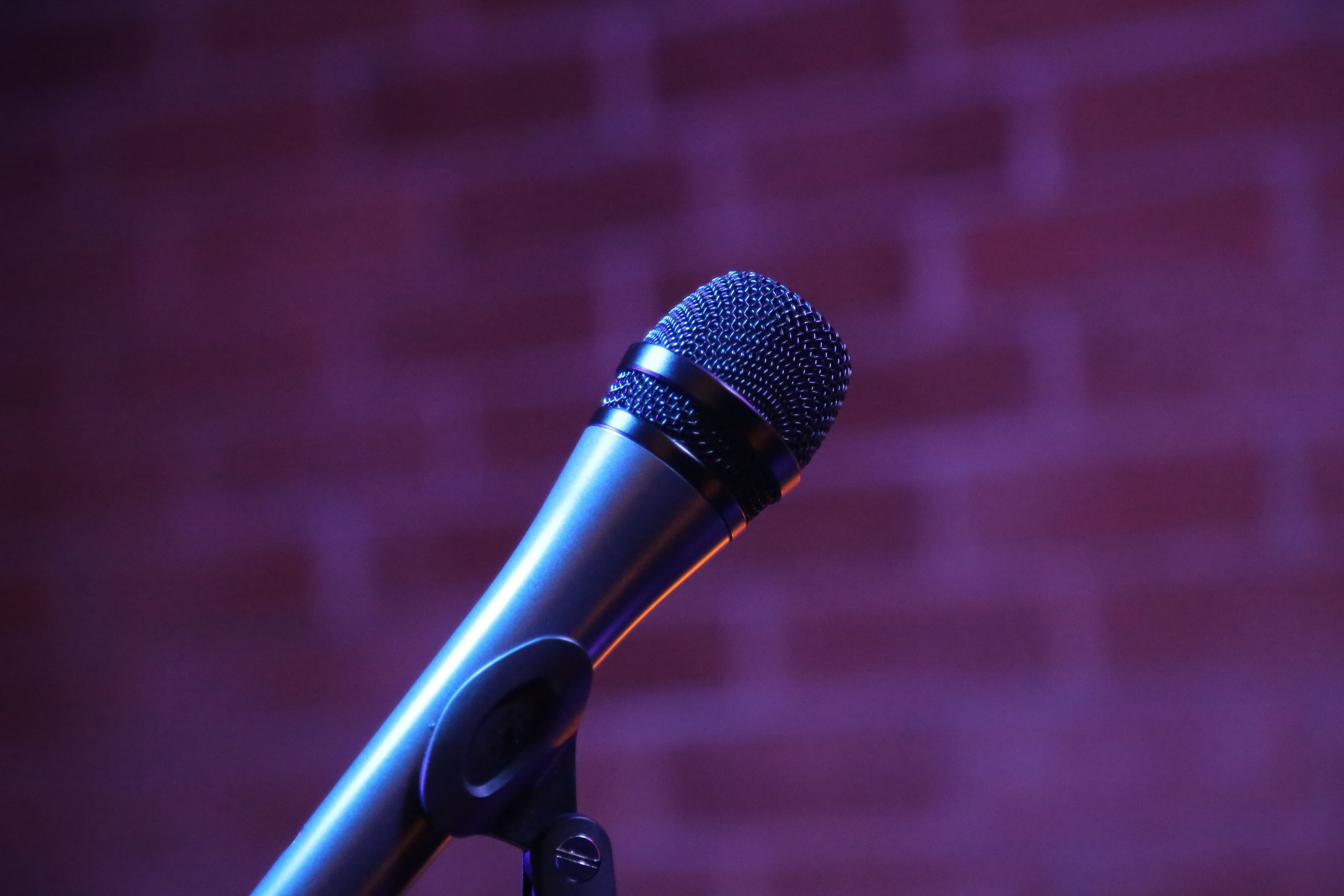 Microphone on Stage for Comedy Night