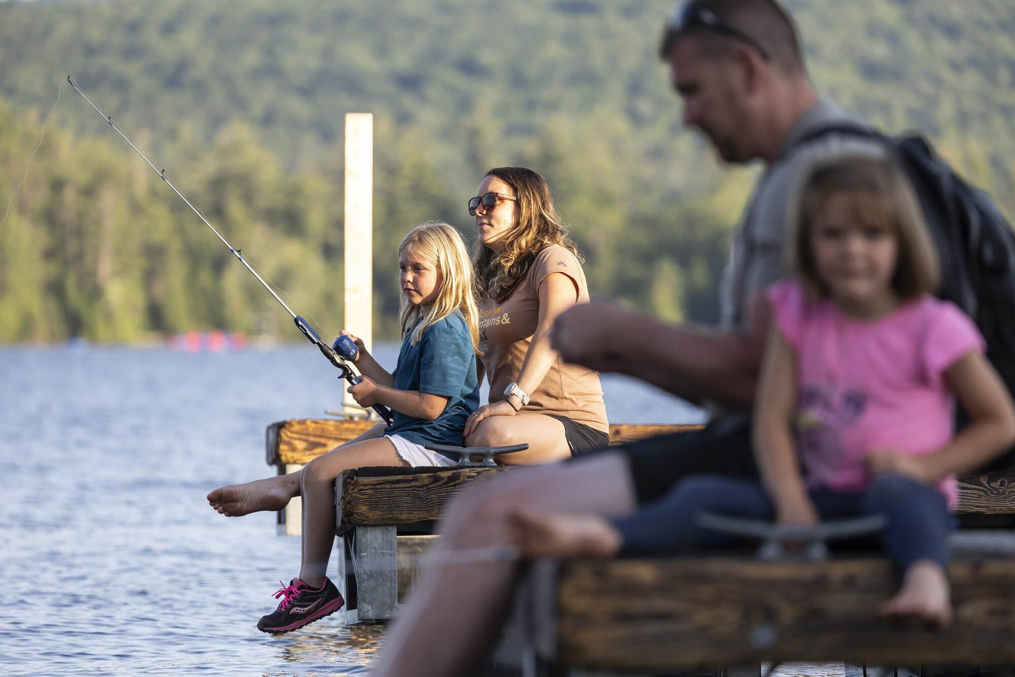 Family Fishing on Schroon Lake