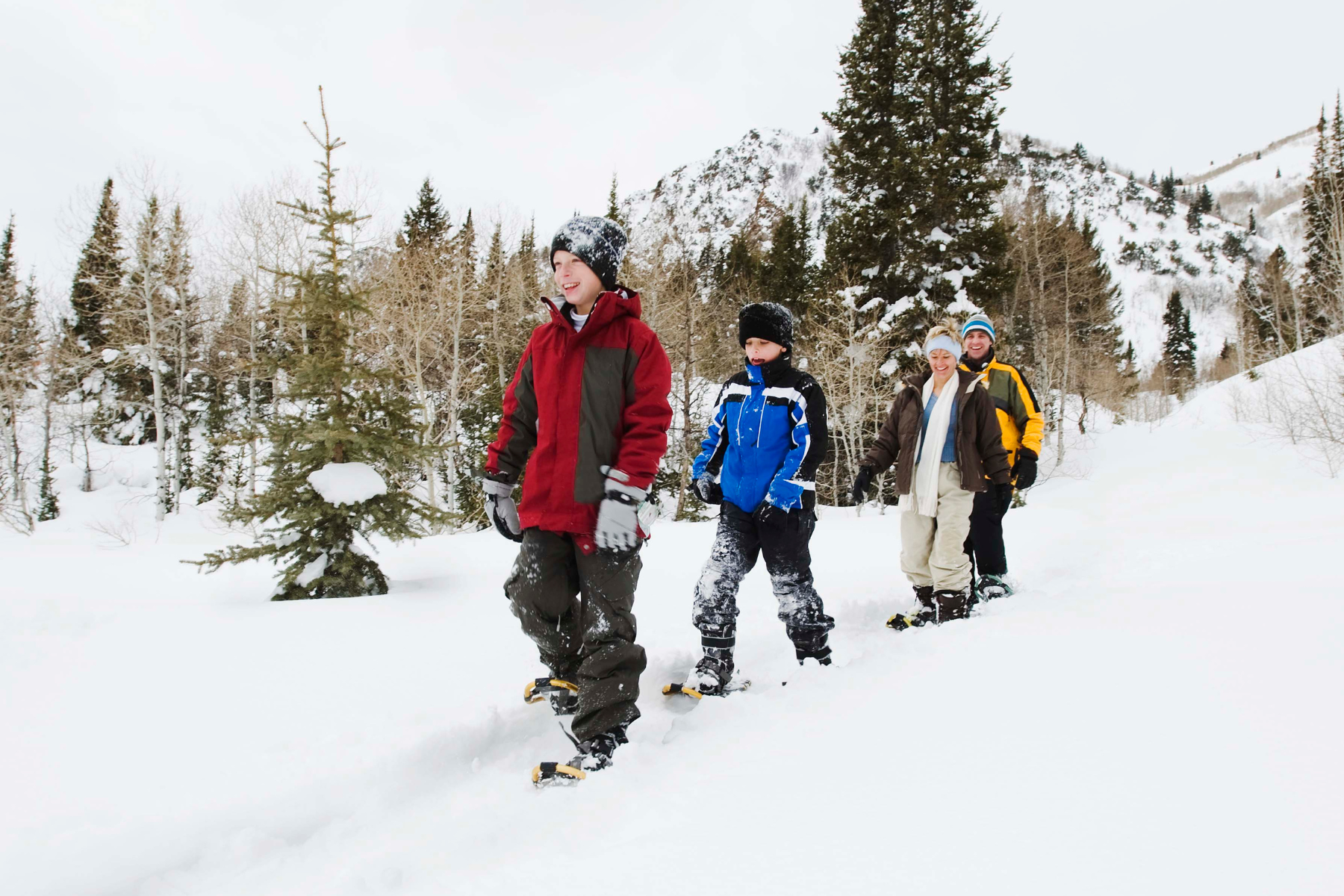 Kids Snowshoeing in Adirondacks