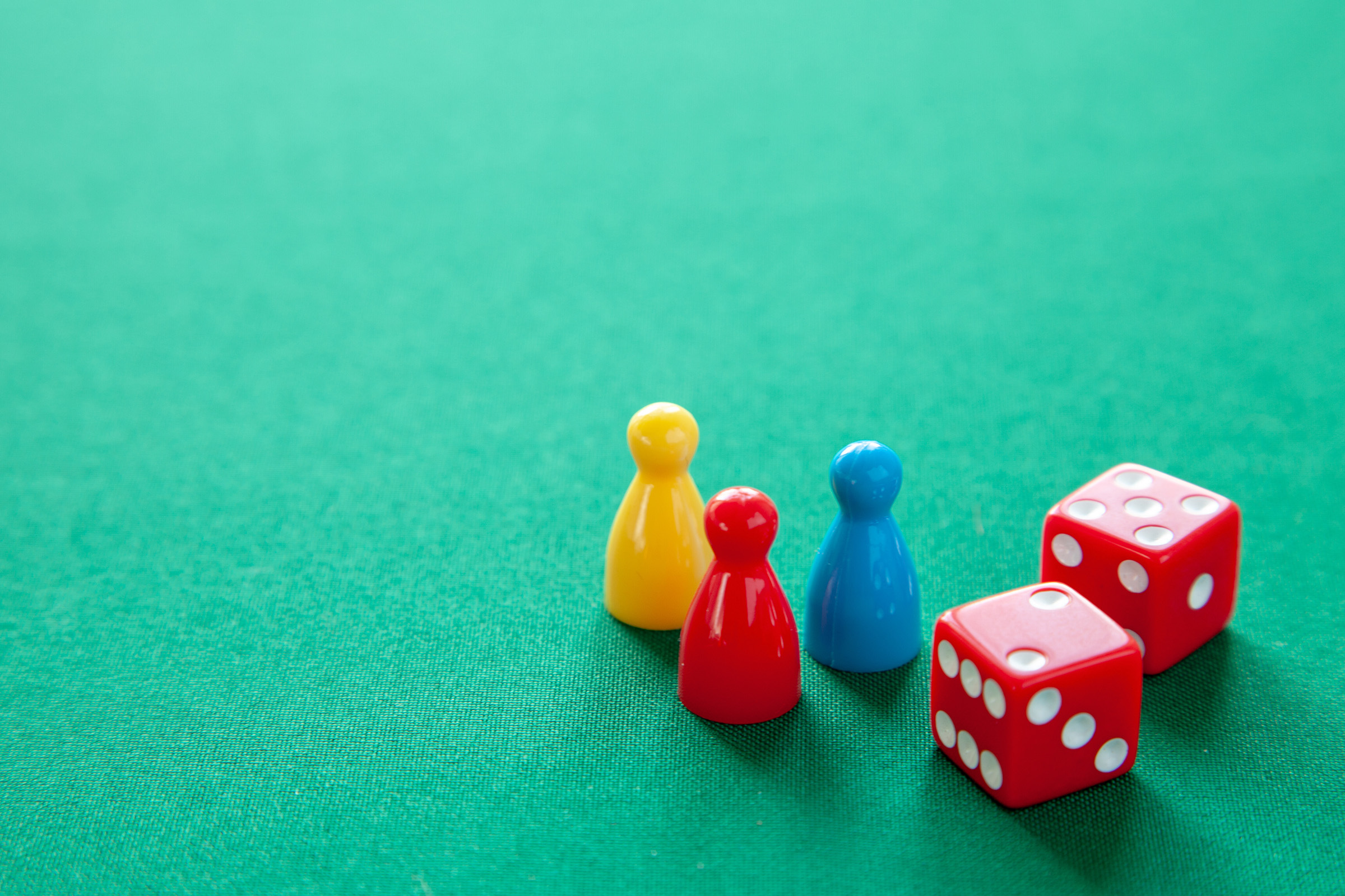 Dice and Board Game Pieces