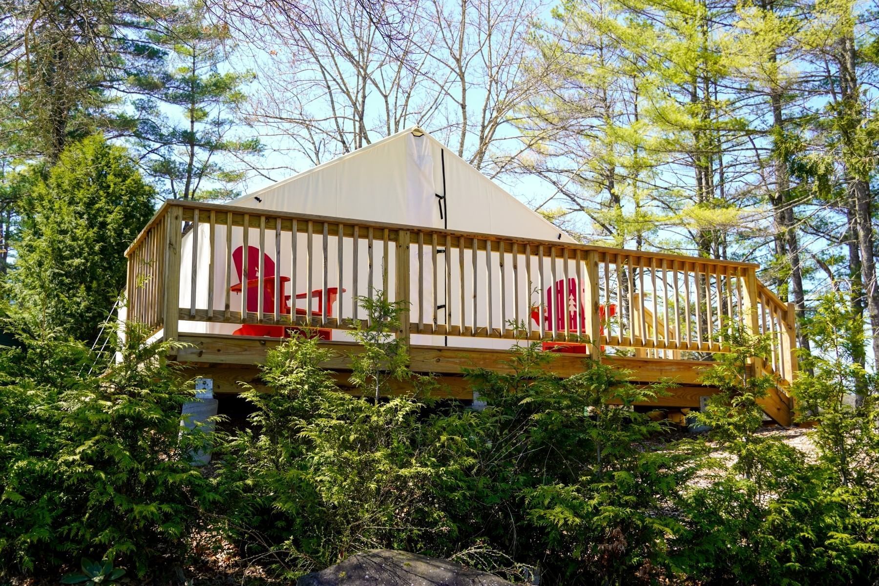 A Glamping Tent At The Lodge At Schroon Lake