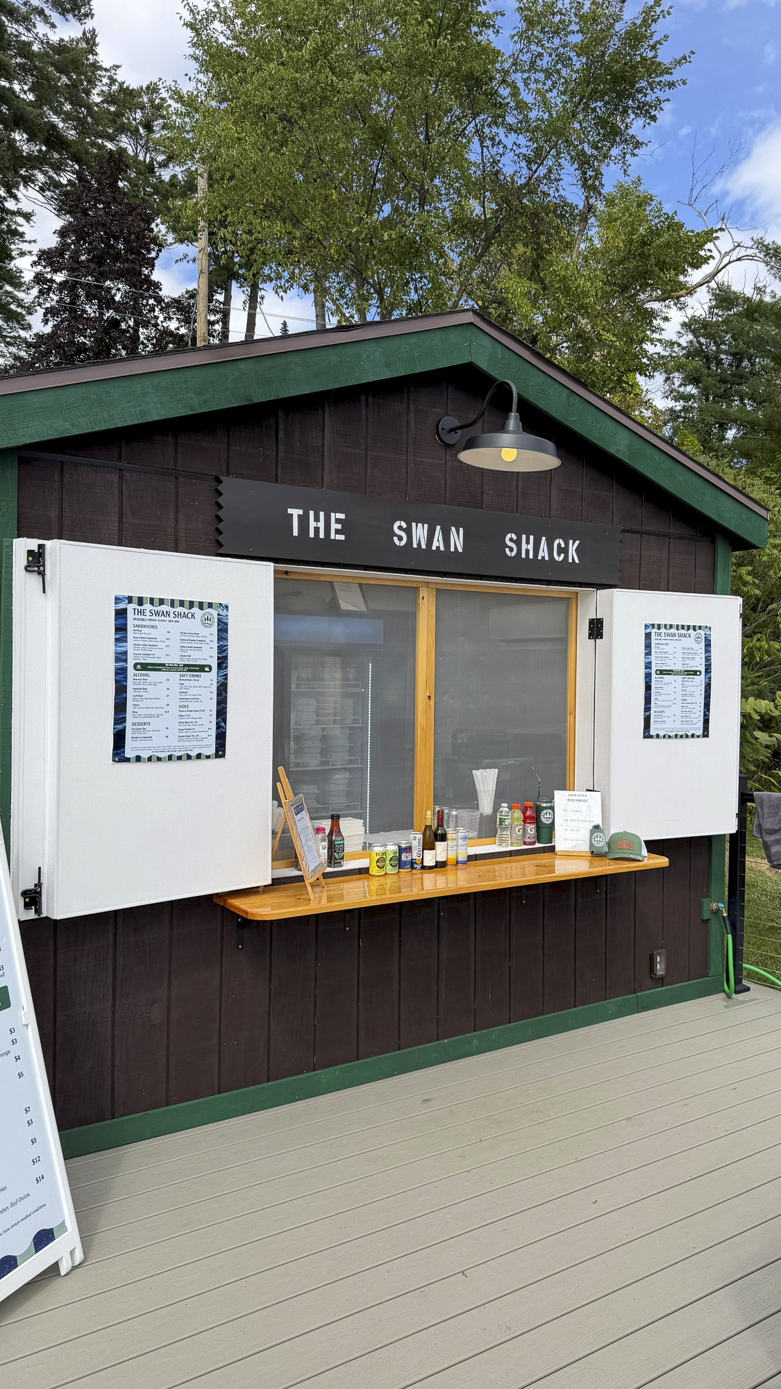Swan Shack exterior