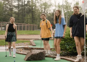 People Playing Mini Putt Wars