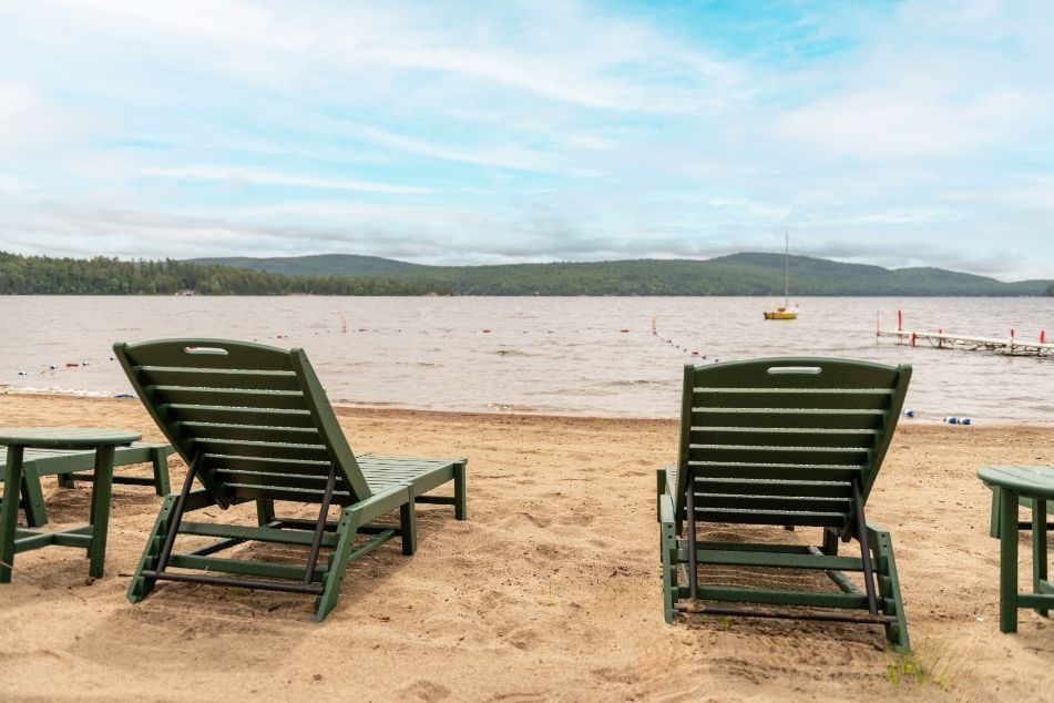 Beach Chairs Overlooking Private Beach