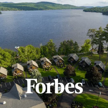 Arial View Of The Lodge At Schroon Lake Forbes
