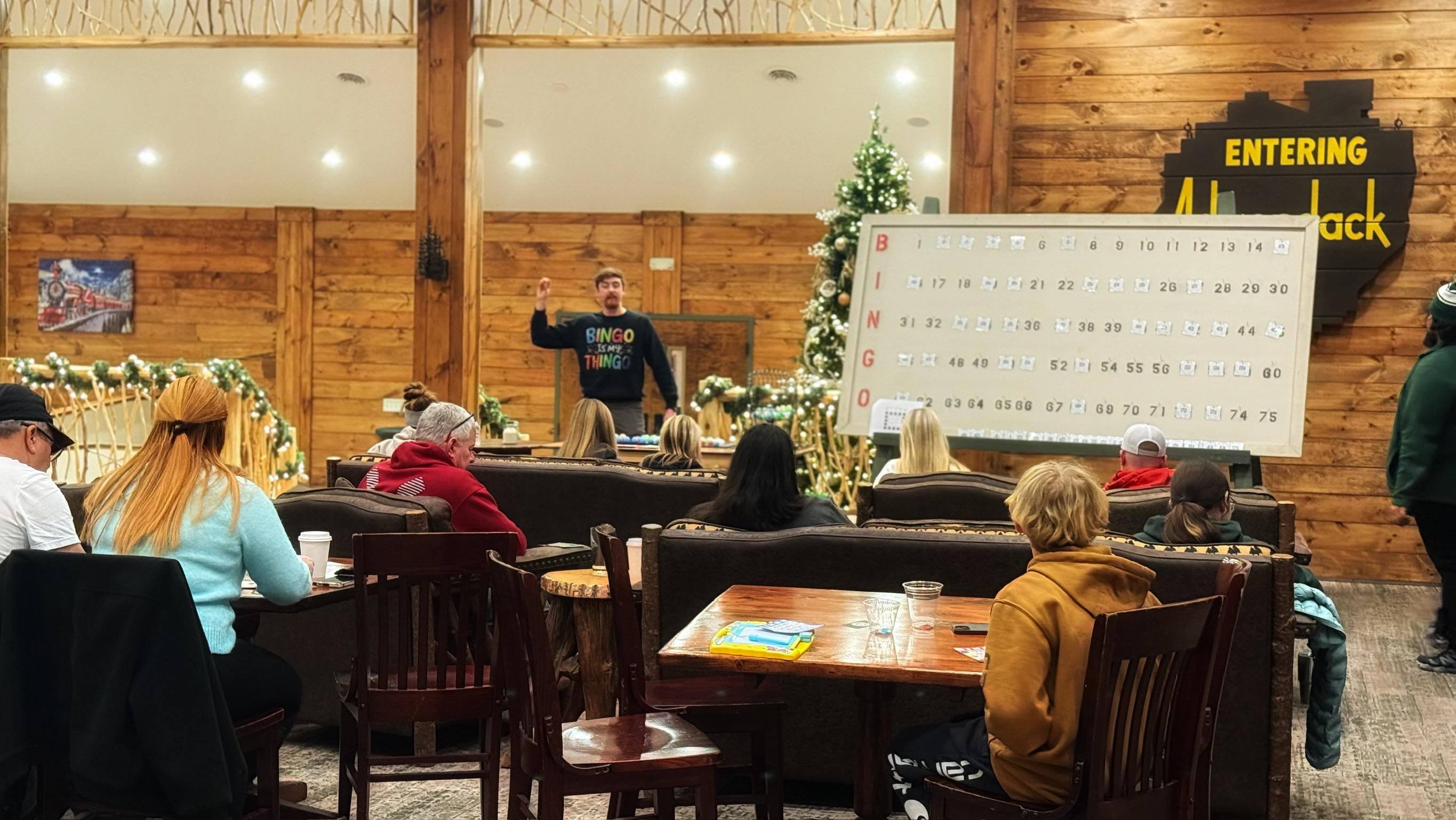 Bingo Night Family Activity in The Bevy at The Lodge at Schroon Lake