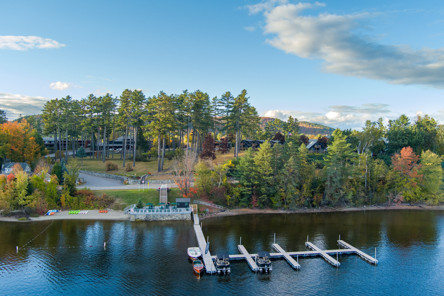 Waterfront Dock at The Lodge at Schroon Lake